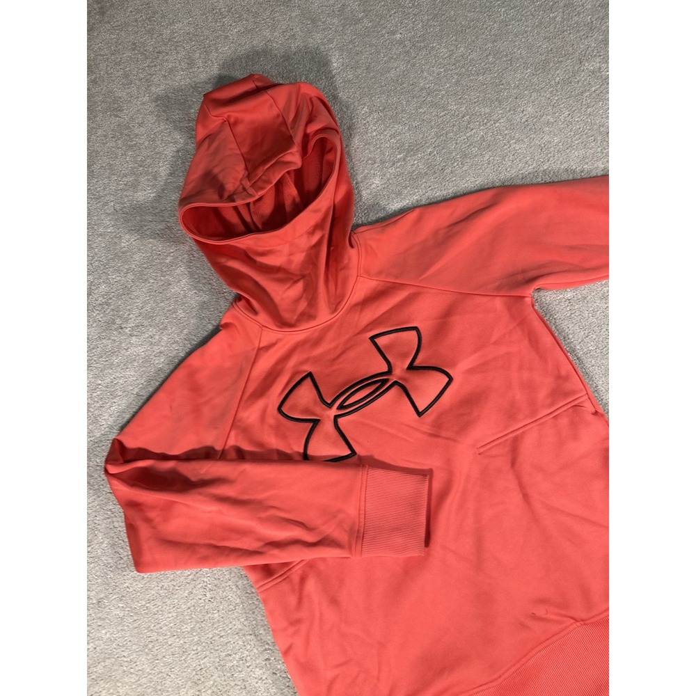 Women's Under Armour Hoodie Coral Pink Small Fleece‎ ColdGear